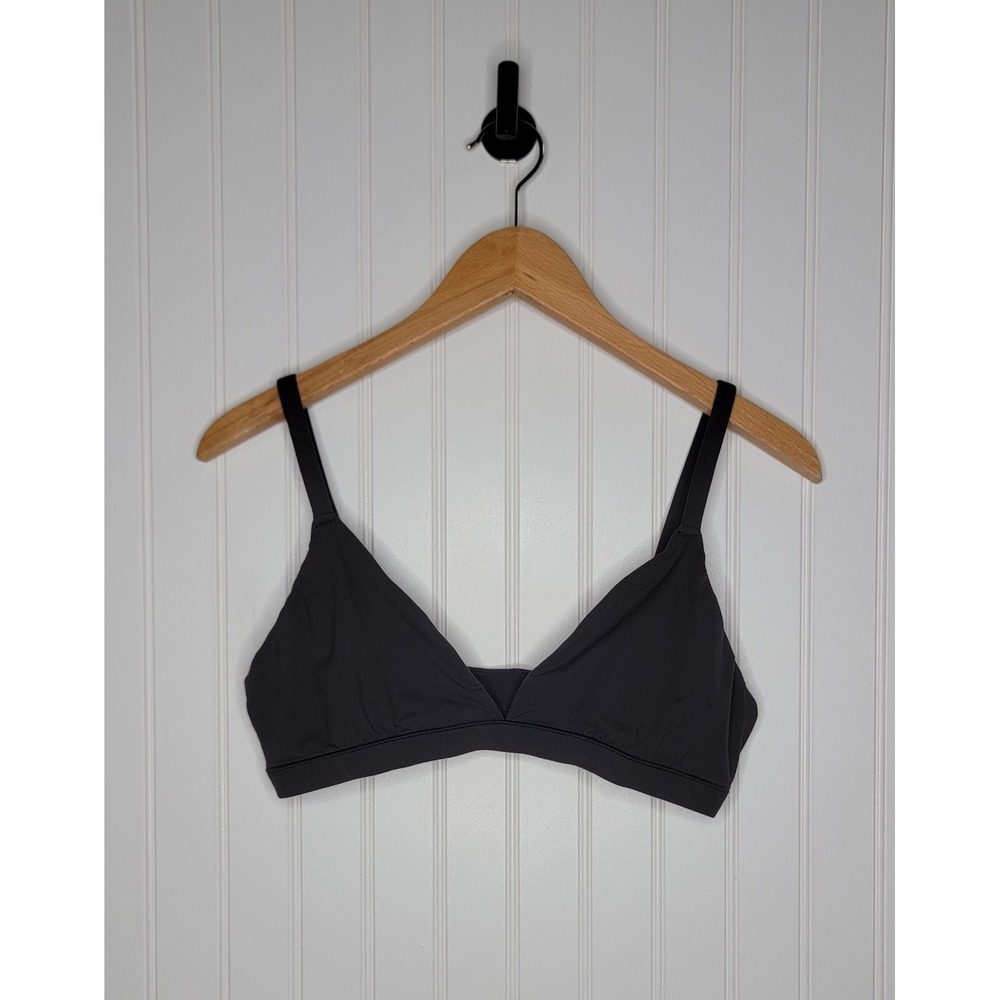 Skims Fits Everybody Triangle Bralette Women's Size Large Black - Picture 5 of 5